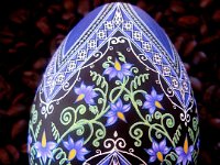 Nightshade - Solanum dulcamara Ukrainian Easter Egg Pysanky By So Jeo : pysanky pysanka ukrainian easter egg batik art sojeo florals flowers birds stars trees vines blooms buds bluebird owl art sojeo so jeo eggshell egg shell blown decoration ivy garden rainbow rosie posy nightshad victorian trees etched brown chicken eggs turkey